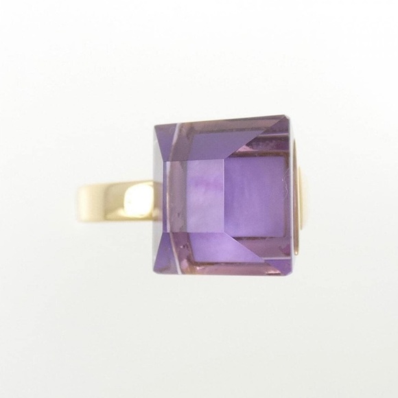 🤤💍💎💜 ⭐️GUCCI⭐️ 18K Yellow Gold Chiodo 💜 AMETHYST 💜 Ring size 35 5 💜💎💍 - Picture 13 of 15